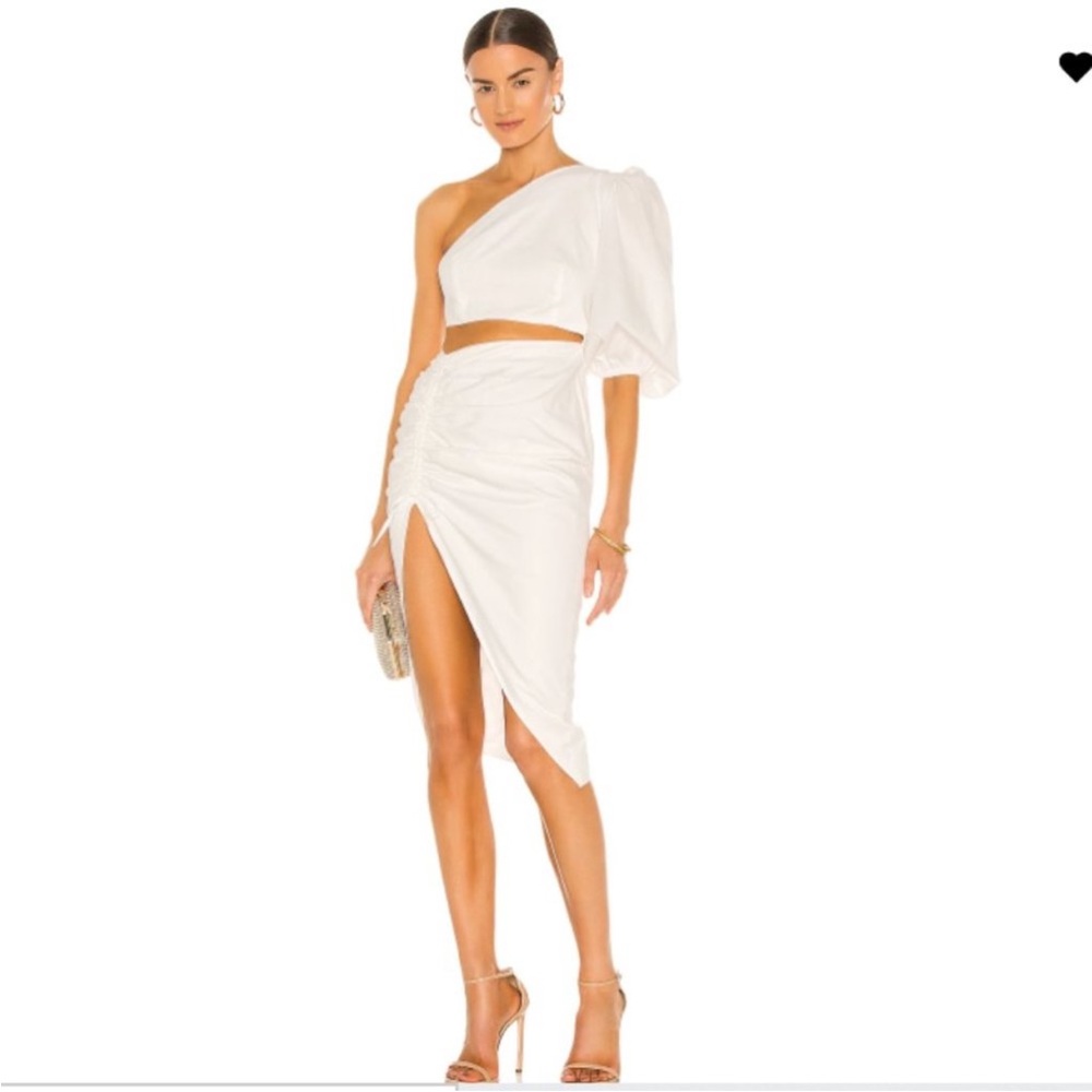 Sau Lee Jolene Dress- Revolve White Cut Out 4 - Picture 1 of 12
